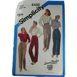 Simplicity 6433 Sewing Pattern Leona Rocha Misses Pants and Trousers 