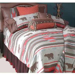 Yukon 2 Bear Bedspread   Twin: Home & Kitchen