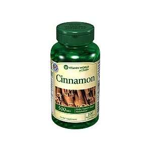  Cinnamon 500 mg. 100 Capsules