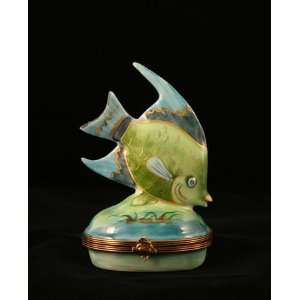  Beautiful Large Fish French Limoges Box: Home & Kitchen