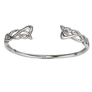  Sterling Silver Torc Bangle   Failte Jewelry