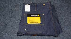 Carhartt B07 Double Front Dungaree Jean Tall 36 X 38  