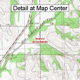  USGS Topographic Quadrangle Map   Bedford, Iowa (Folded 