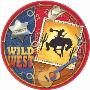   : Wild Wild West Plates   10.5 (8 ct) (8 per package): Toys & Games