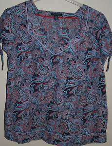 NWT~TOMMY HILFIGER PLUS~PAISLEY SHIRT/TOP~16/16W~NEW  