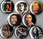 Bob Marley 8 pins buttons badges legend new