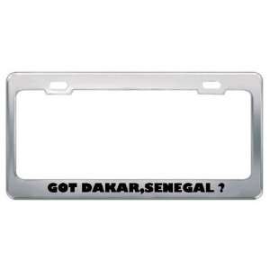 Got Dakar,Senegal ? Location Country Metal License Plate Frame Holder 