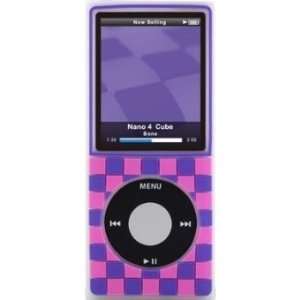  Fruitshop iPod Nano 4G Cube Case, Purple: MP3 Players 