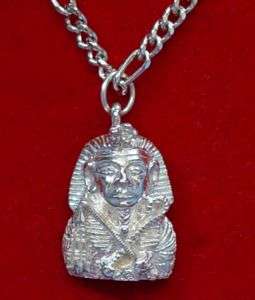 King Tut Egyptian Pendant charm Silver Egypt  