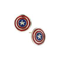 Marvel Comics Avengers Captain America Stud Earrings JEWELM Brand New 