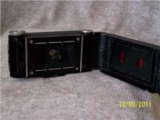 RARE Vintage BALDA SPRINGBOX early folding camera +Leather Case v1011 