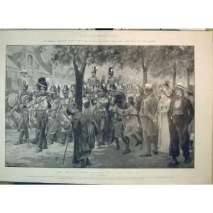   British Forces Marching Cape Toen Africa Dominions