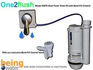   Waters  One2flush  Model DFK Dual Flush Toilet Conversion Kit  