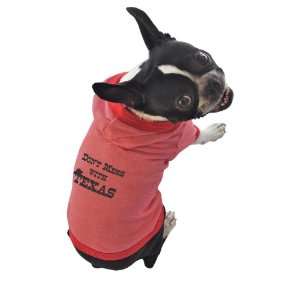   Meow Dog Hoodie, Dont Mess With Texas, Red, Extra Large: Pet Supplies