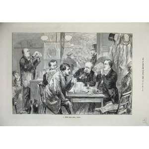  1873 White Beer Room Berling Germany Men Table Chair