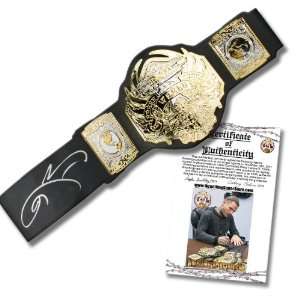Jeff Hardy Autographed TNA World Heavyweight Championship Toy Belt 