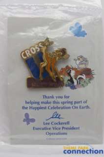 Disney Cast Member Award Cross U 2005 Spring Bambi Pin  
