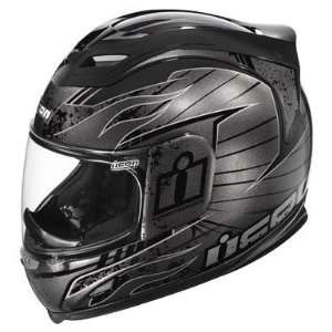  Icon Airframe Motorcycle Helmet   Lifeform Black Large 
