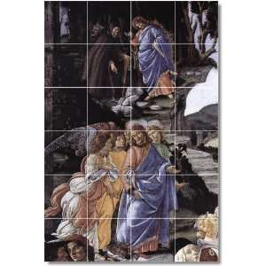   Botticelli Religious Shower Tile Mural 17  32x48 using (24) 8x8 tiles