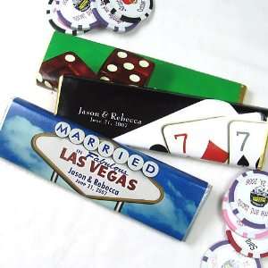 Personalized Vegas Themed Chocolate Bars