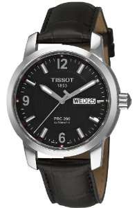   Tissot Mens T0144301605700 PRC 200 Black Day Date Dial Watch Tissot