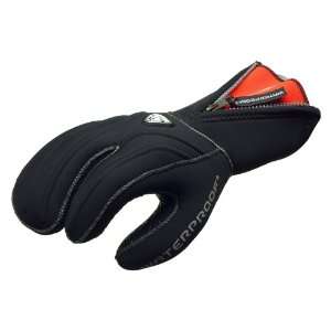  Waterproof G1 3 Finger 5mm Semi Dry Gloves with Zipper   X 