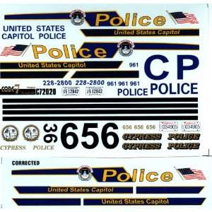   24 1/25 Cypress, United States Capitol Police Decals