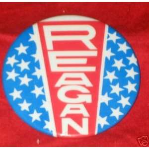  Campaign pin back pinback badge POLITICAL REAGAN 2 1/8 