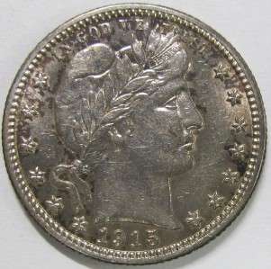 1915 D Barber Silver Quarter Check Supersized Images You Grade 