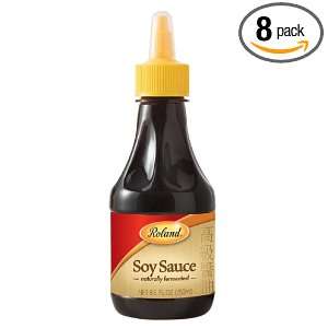 Roland Soy Sauce, 8.5 Ounce Bottles (Pack of 8):  Grocery 