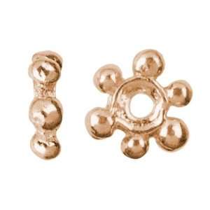  25pc 5mm Wheel Spacer   Rose Gold Plate: Arts, Crafts 