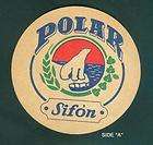 rare POLAR BEER VINTAGE COASTER VENEZUELA SIFON SOUTH AMERICA