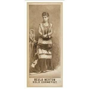  Historic Theater Poster (M), Beula Merton solo cornetist 
