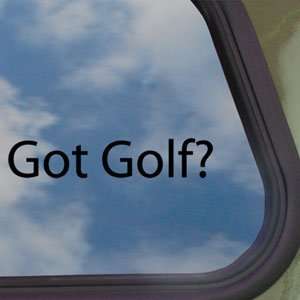   Golf? Black Decal Tiger Woods Car Truck Window Sticker: Home & Kitchen
