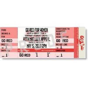  Go Red For Women Ticket Invitations Health & Personal 