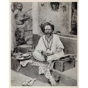   Sadhu Hindu Hermit Cell Baba Bhubaneswar India   Original Photogravure