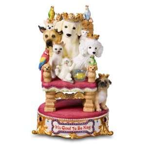  Is Good to Be King Dog Figurine The Emperor Waltz Kitchen & Dining
