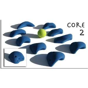  Beginner Climbing Holds   Core 2   Blue w/ Screws: Sports 