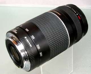 Near Mint Canon EF 75 mm   300 mm F/4.0 5.6 III USM Lens Looks & Works 