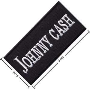  Johnny Cash Music Band Logo I Embroidered Iron on Patches Free 
