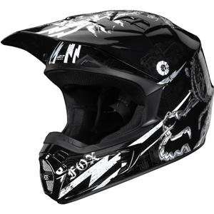    Fox Racing V2 Empire II Helmet   2X Large/Black: Automotive