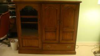 STUNNING MAHOGANY ARMOIRE ENTERTAINMENT CENTER BY THOMASVILLE  