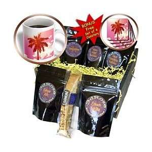   Palm On Pink With Clouds   Coffee Gift Baskets   Coffee Gift Basket