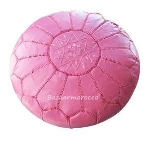   Moroccan Pouf, Pouffe, Ottoman, Poof, Color Pink