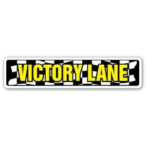  VICTORY LANE Street Sign winner racing car bike running 