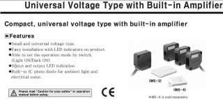 Photo sensor Tranmitted beam 10meter(32.8ft) Buit  in amplifier 