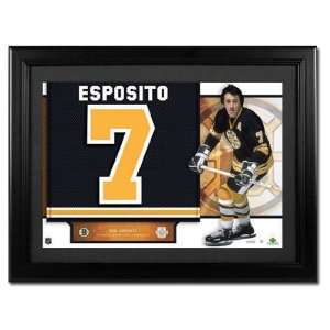 UD NHL Retired Jersey # Collection Bruins Phil Esposito:  
