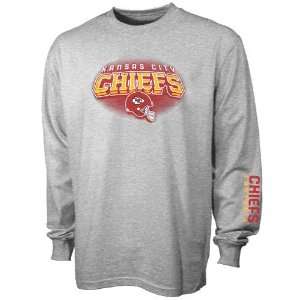 Reebok Kansas City Chiefs Youth Ash Complex Long Sleeve T shirt 