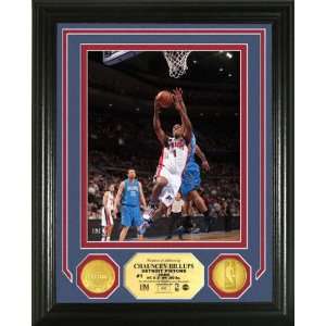  Chauncey Billups Detroit Pistons Photo Mint with Two 24KT 