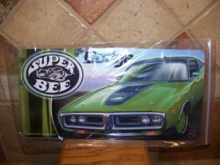 DODGE SUPER BEE 1971 RACING REFLECTIONS NEW LICENSE  